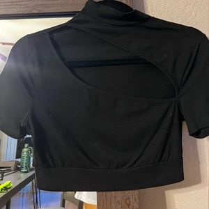 Black Crop Top